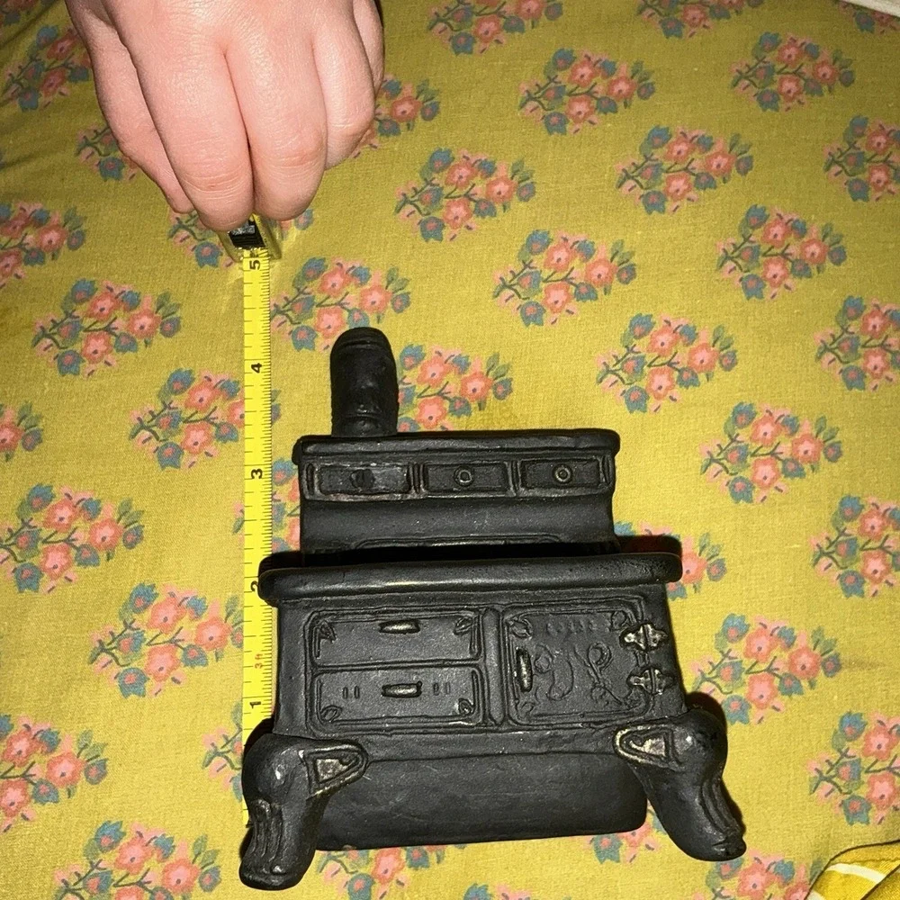 Dollhouse Miniature Kitchen Stove Oven Black Scale Vintage Victorian 1800s Style